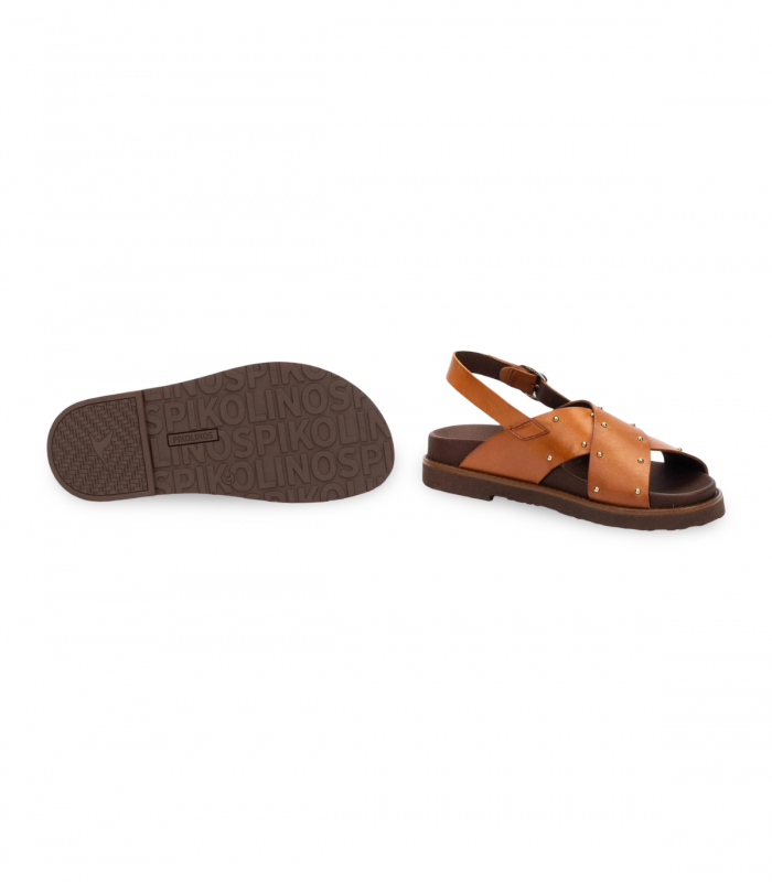 Sandalia brandy tiras con tachas Pikolinos Aitana W7Z-0995