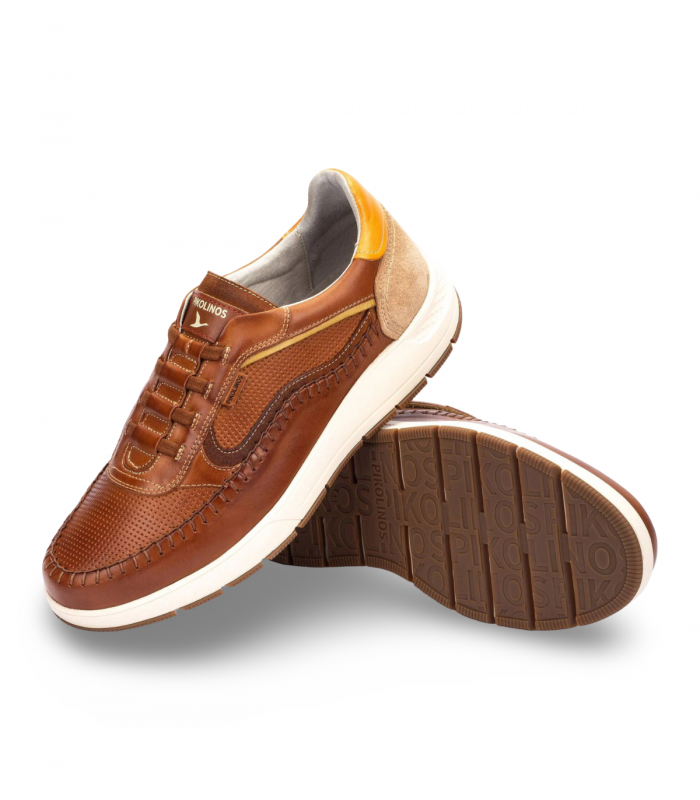 Zapato cuero elásticos y suela blanca Pikolinos Salamanca M7W-6423C1