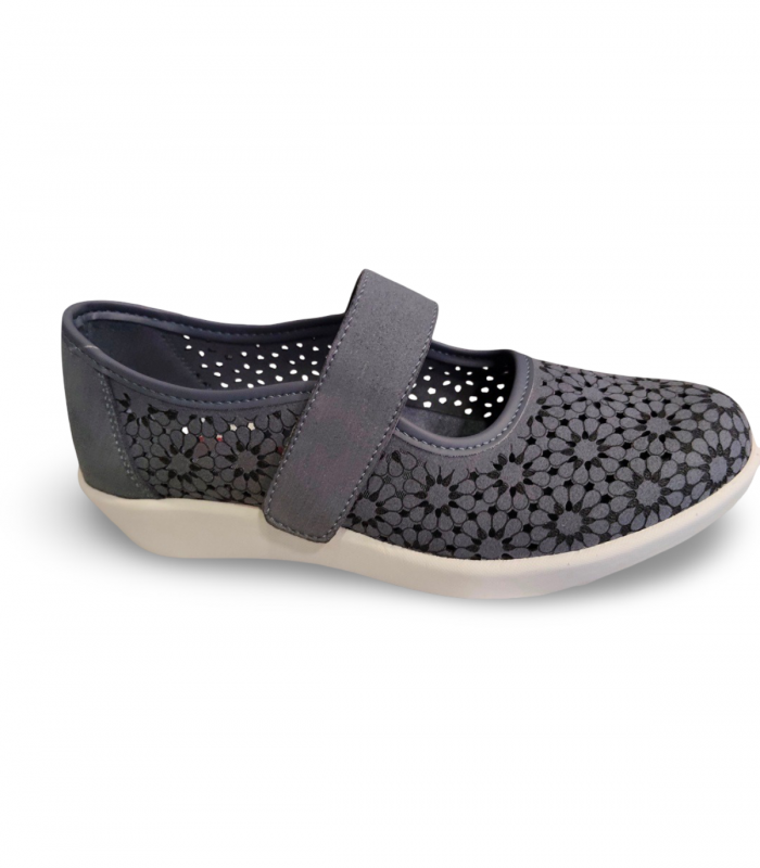 Mercedes azul calada con velcro Vulca-Bicha PK2