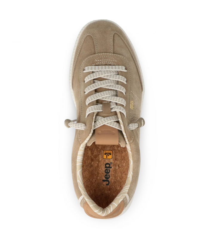 Deportivo beige con suela casco Jeep Jeepster Suede, versátil