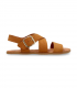Sandalia barefoot serraje whisky flexible Vivant Lino