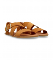 Sandalia barefoot serraje whisky flexible Vivant Lino