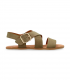 Sandalia barefoot serraje kaki Vivant Lino