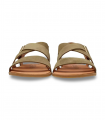 Sandalia barefoot serraje kaki Vivant Lino