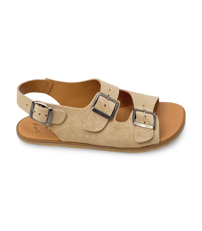 Sandalia barefoot serraje camello Vivant Semilla