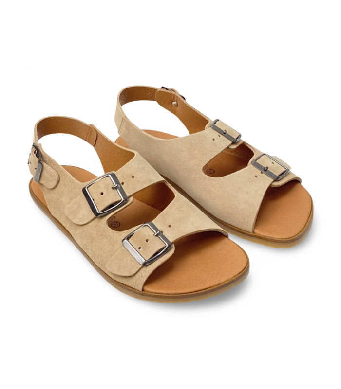 Sandalia barefoot serraje camello Vivant Semilla