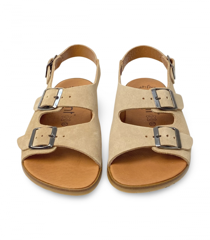 Sandalia barefoot serraje camello Vivant Semilla