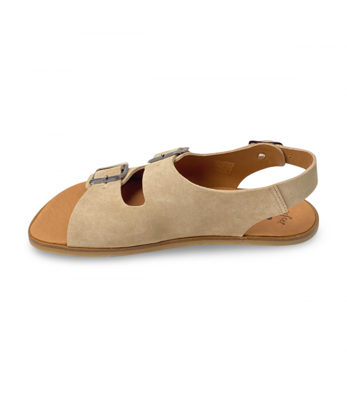 Sandalia barefoot serraje camello Vivant Semilla