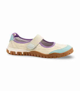 Deportivo barefoot verde menta con velcro Coqueflex 4428, natural y ligero