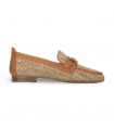 Mocasín rafia camel fresco Carmela 163219