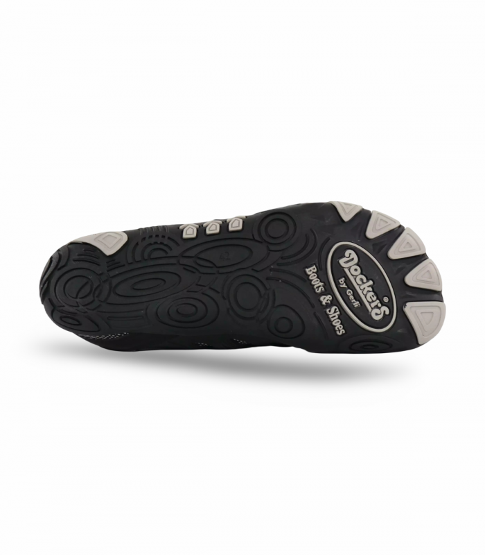 Deportiva barefoot gris y negra Dockers 56MH006, natural y flexible