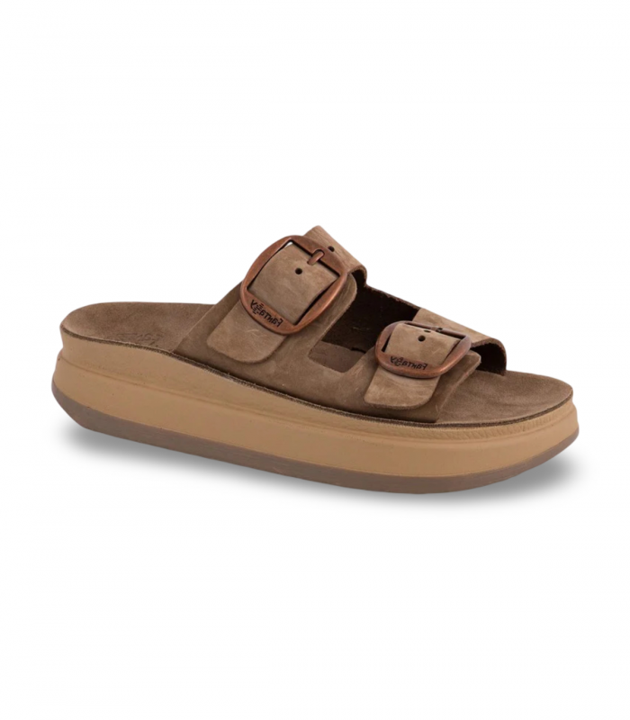 Sandalia taupe plataforma bio Fantasy Sandals Zefi