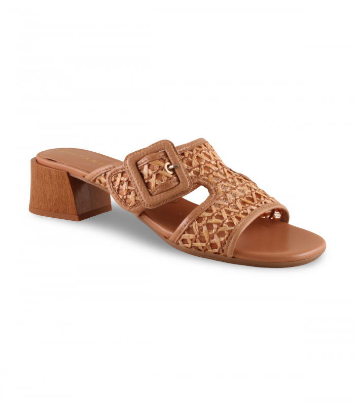 Sandalia rafia con tacón cómodo Hispanitas RHV264750