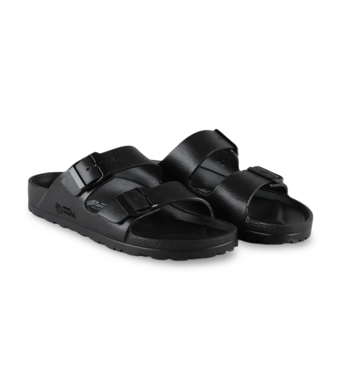 Sandalia EVA negra dos hebillas Natural World 7051