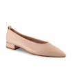 Bailarina en piel napa beige Celia Company 2306, minimalista y cómoda