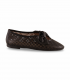 Zapato negro calado con lazo Funchal 24047, fresco