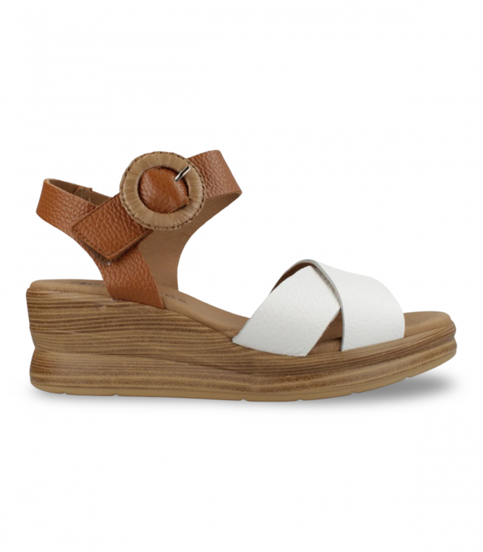 Sandalia de cuña ligera con velcro Pitillos 11052, estable y muy cómoda