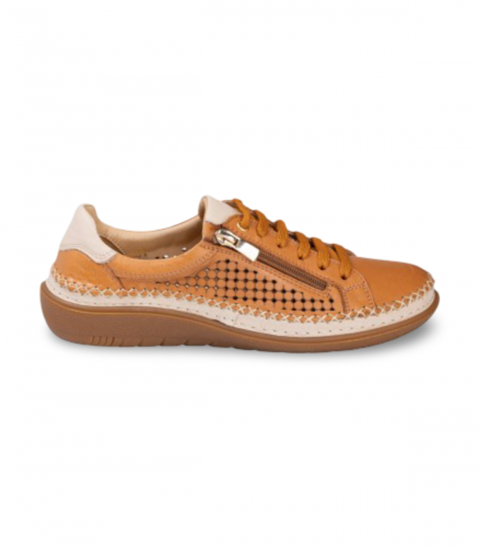 Deportivo calado en piel cuero 48 Horas 3503, flexible y confortable