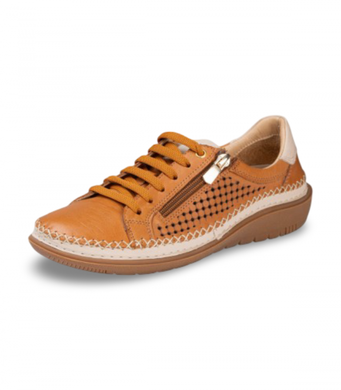 Deportivo calado en piel cuero 48 Horas 3503, flexible y confortable