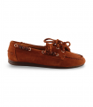 Mocasín borlas velour taupe Castellano de Madrid Hayami