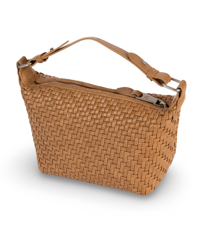 Bandolera arena trenzada compacta Pepe Moll 261380