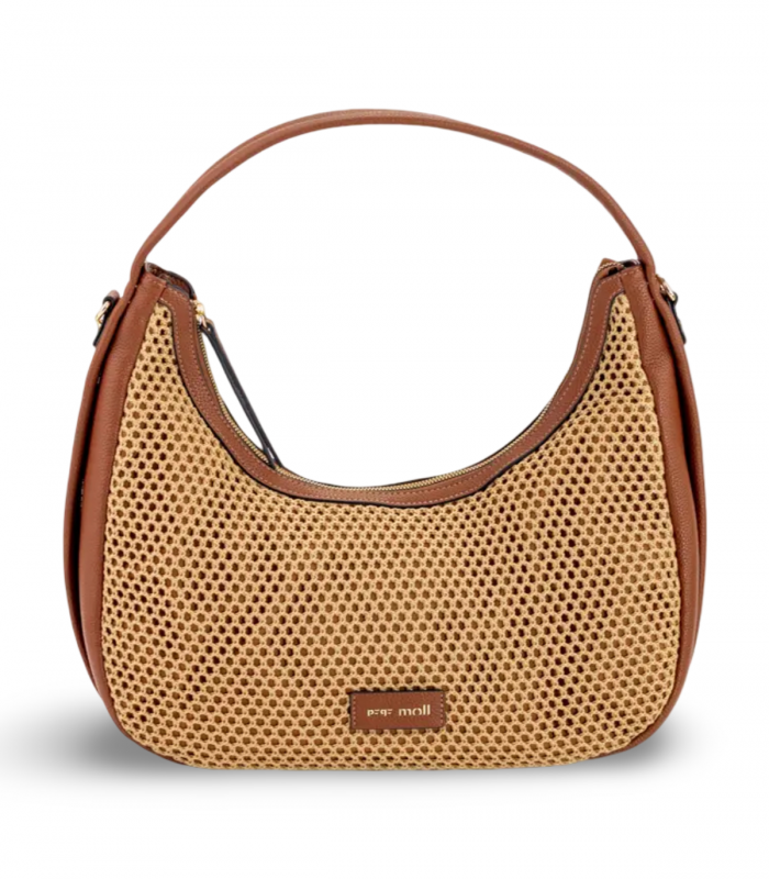 Bolso hobo camel rejilla Pepe Moll 261302