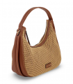 Bolso hobo camel rejilla Pepe Moll 261302