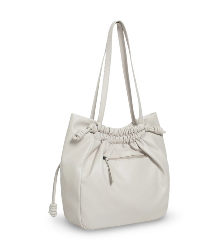 Bolso saco beige fruncido Robert Pietri Gala 5785, relajado y cómodo
