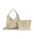 Bolso metalizado oro con vetas Robert Pietri Tropical 5397, muy combinable