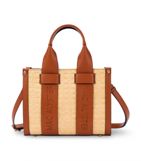 Bolso rafia cognac Mac Alyster Clover Irise