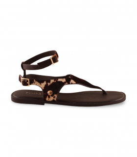 Sandalia dedo estampado vaca TOP3 SF1694