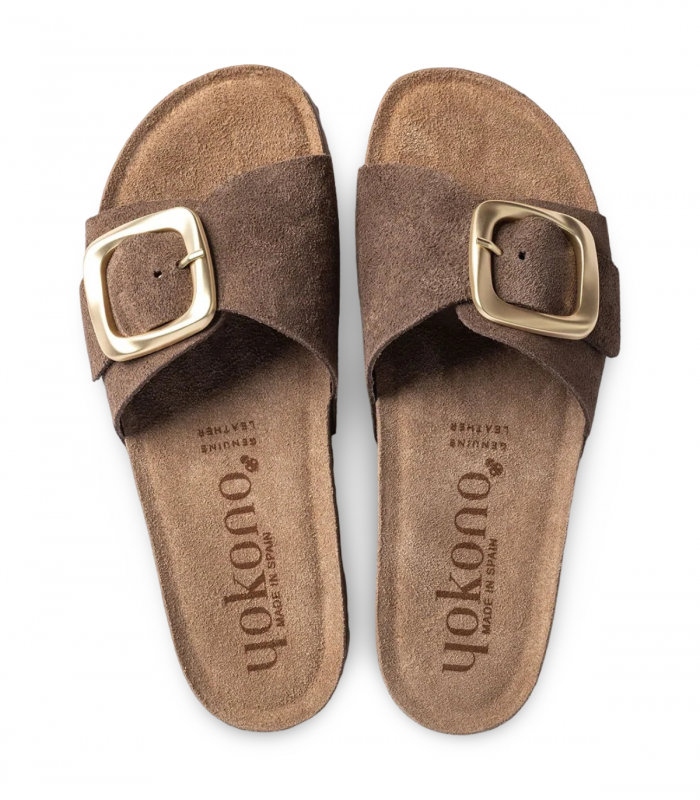 Sandalia bio nobuck mocha Yokono Jerba 114
