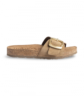 Sandalia bio serraje taupe Yokono Jerba 114