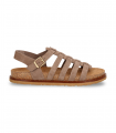Sandalia romana nobuck mocha Yokono Bolus 107