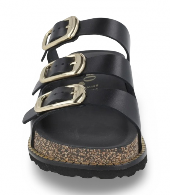 Sandalia negra plataforma bio urbana Yokono Ali 260