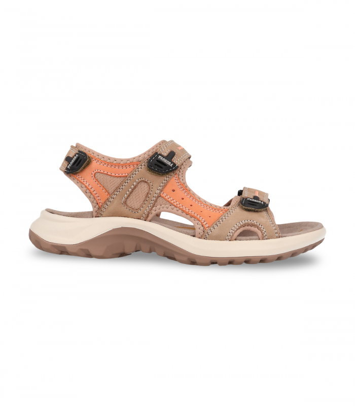 Sandalia trekking beige y coral Paredes WP22176