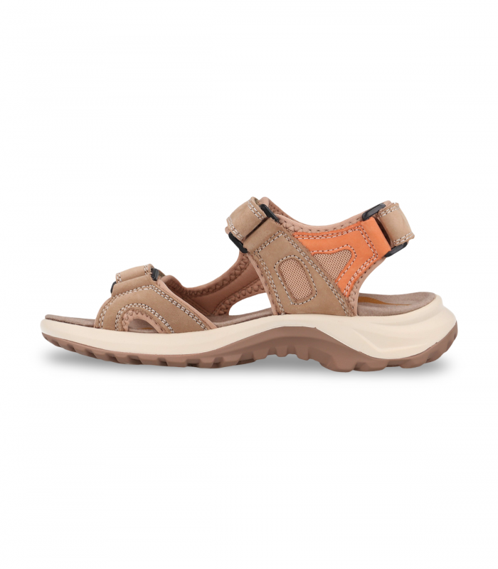 Sandalia trekking beige y coral Paredes WP22176