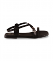 Sandalia negra tiras finas elegante Oh My Sandals 5803