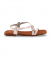 Sandalia blanca tiras finas fresca Oh My Sandals 5803