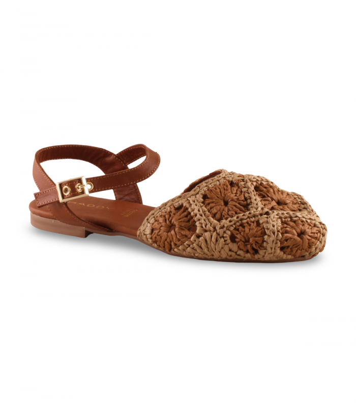Zapato rafia natural con hebilla Shaddy 100261256