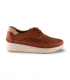 Zapato cuero calado con cordones Erase 045-100, cómodo