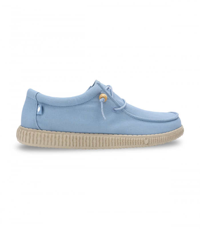 wallaby de lona para mujer azul celeste
