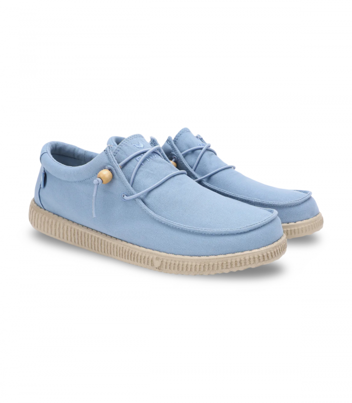 wallaby de lona para mujer azul celeste