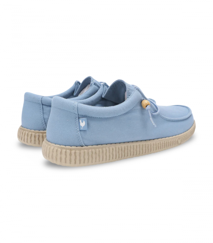 wallaby de lona para mujer azul celeste