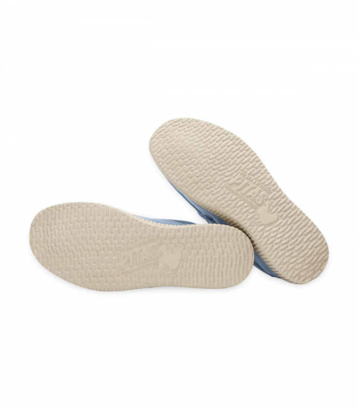 wallaby de lona para mujer azul celeste