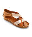 Sandalia beige entrelazada Erase 793-64, veraniega