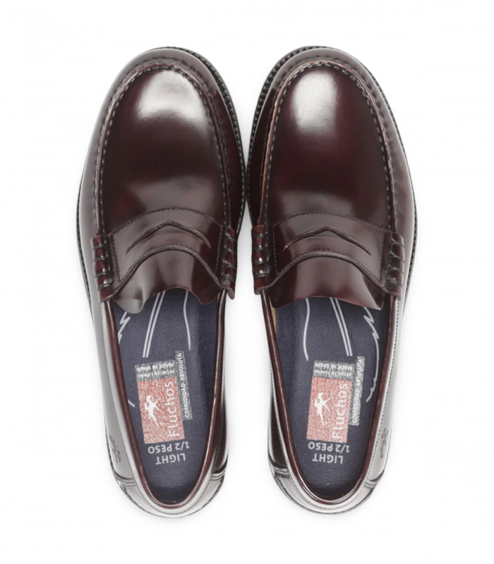 Mocasín de vestir burdeos Fluchos F0047