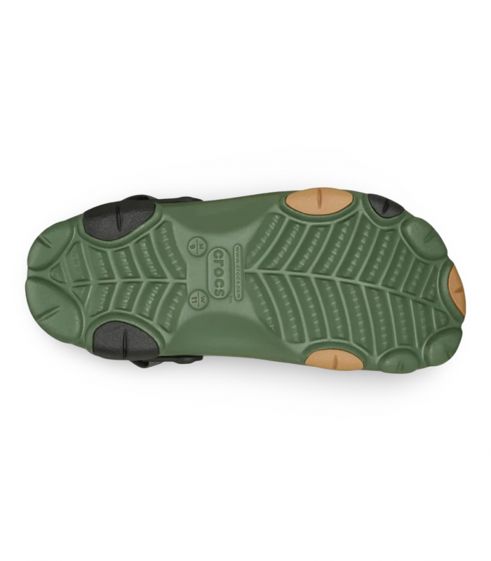 Zueco todoterreno verde con gran agarre Crocs All Terrain 206340