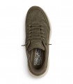 Deportivo acolchado Slip-ins Skechers Contour Foam Cozy Fit 150507 en oliva con estética casual tendencia.