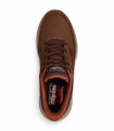 Zapato Slip-ins caballero Skechers Arch Fit Orvan Moxl 210981 con soporte plantar y acabado tipo piel.